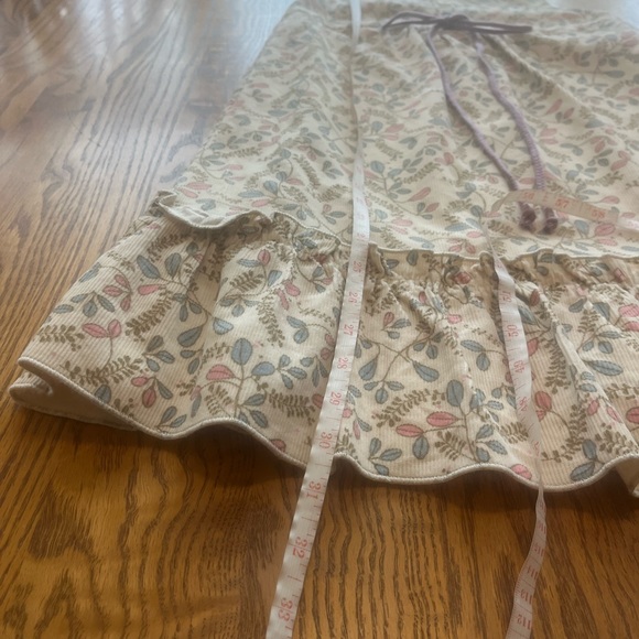 Chickeeduck High End Boutique Girls Cream Corduroy Jumper Dress Lined 140 US 7 - Picture 6 of 9